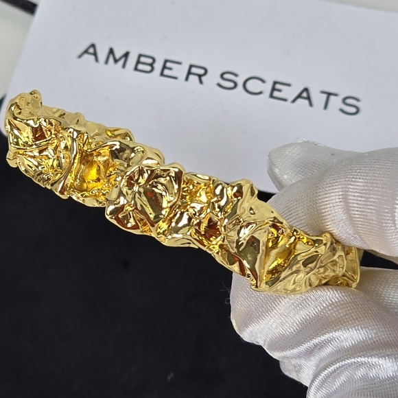 Jewelry - Amber Sceats 24K Gold Plated Emery Cuff Bracelet